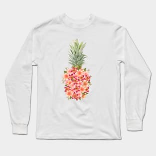 Pineapple of flowers Long Sleeve T-Shirt